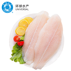 universal环球水产冷冻巴沙鱼柳净重1kg去皮去骨去刺鱼片生鲜鱼类轻食