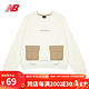 new balance NB卫衣秋季印花男款套头长袖上衣 AWT23320-CIC S