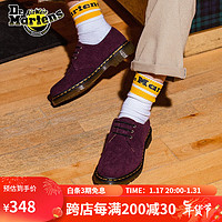 Dr.Martens 马丁（DR.MARTENS）1461 通勤简约复古时尚灯芯绒男款3孔马丁单鞋 深红色 43