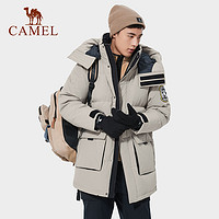 88VIP：CAMEL 骆驼 户外羽绒服 男女可拆帽加厚防风工装派克