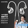大峡谷（CANYON） C21三单元圈铁耳机有线入耳式hifi发烧耳机高音质降噪隔音可换线mmcx华为安卓手机通用 QD03 Type-c口四股镀银线(带麦) 标配版