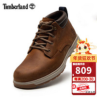 Timberland添柏岚男鞋徒步鞋秋冬户外工装靴耐磨皮革短帮休闲鞋A5V1N A5V1NF13/铁锈色 39.5