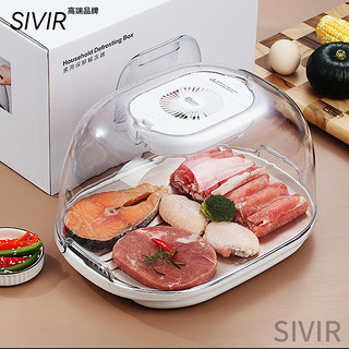 SIVIR德国食物解冻器解冻肉牛排解冻肉类家用解肉类保鲜快速盘具 （高级灰）级款解冻器厨房剪 32c/m