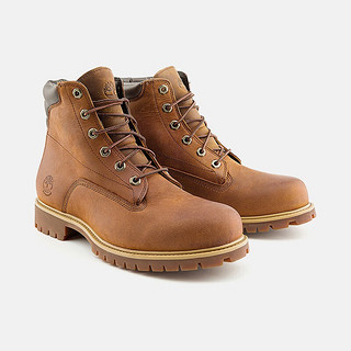 Timberland 官方男鞋高帮靴新款户外休闲防水|A1H8Q A1H8QM/中棕色 43.5