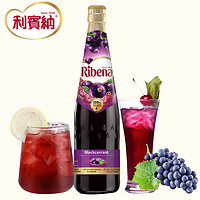 Lucozade Ribena 利宾纳 RIBENA）马来西亚进口浓缩果汁黑加仑子汁饮料1L瓶装水果浓汁葡萄原味饮品 1LX1瓶浓缩黑加仑汁