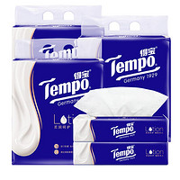 Tempo 得宝 乳霜抽纸柔软亲肤敏感肌宝宝适用卫生纸巾70抽8包/12包