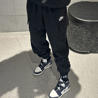 耐克（NIKE）运动裤女裤2024春季休闲裤针织卫裤小脚裤长裤DQ5197-010 DQ5197-010黑色大口袋 L