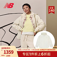 NEW BALANCE 【CNY系列】运动外套女款24冬季休闲双面穿连帽拉链夹克 CIC AWJ41330 L