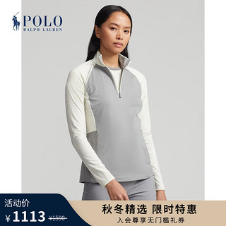 Polo Ralph Lauren 拉夫劳伦女装 23年秋修身版色块平纹针织拉链套头衫RL24868 999-多色 S