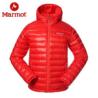 Marmot 土拨鼠 秋冬户外运动滑雪鹅绒轻量羽绒衣男羽绒服 大红色6277 81225 L