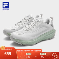 FILA 斐乐 女鞋ENERGY 2路跑鞋2024春季跃动2跑步鞋运动鞋 雨雾灰-NC 38.5