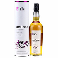 洋酒 AnCnoc 安努克高地单一麦芽苏格兰威士忌 纯麦烈酒洋酒 700ml 18年