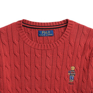 Polo Ralph Lauren 拉夫劳伦 男童 Polo Bear棉针织衫RL40867 600-红色 7