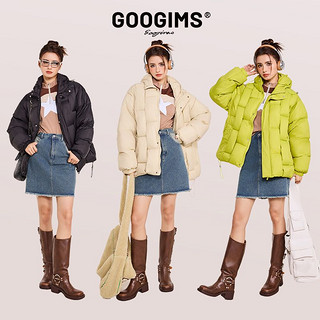 GOOGIMS织棉服男女同款冬季加厚保暖棉衣宽松款外套