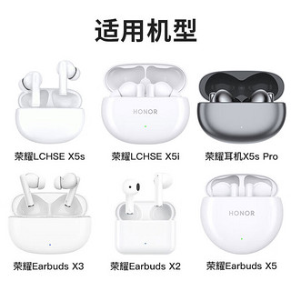 KMaxAI 真无线蓝牙耳机防丢绳磁吸适用荣耀LCHSE X5S/X5i/Pro Earbuds TWS后绕式颈挂绳 跑步运动防掉 黑色