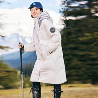 雪中飞 SNOWFLYING 冬女士长款羽绒服科技保暖加厚抗寒修身显瘦
