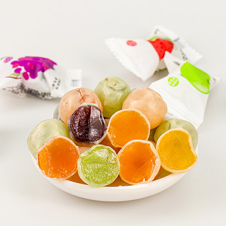汇福园 脆皮鲜乳球混合水果味软糖果结婚喜糖新年货儿童零食礼物500g