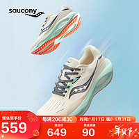saucony 索康尼 火鸟3男女跑鞋缓震支撑跑步鞋训练运动鞋米灰绿42.5