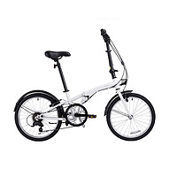 DECATHLON 迪卡侬 TILIT 120 ADJ 折叠自行车 8758430 雪白 20英寸 6速