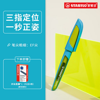 STABILO 思笔乐 小学生三年级专用钢笔儿童练字套装学生钢笔四到六年级墨囊墨水礼物定制CN5034-9-41