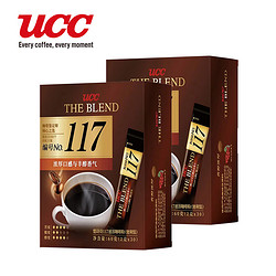 UCC 悠诗诗 悠诗117速溶咖啡粉 日本进口无蔗糖黑咖啡瓶装便利装美式咖啡 117条装120g马来西亚产