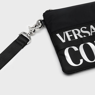 VERSACE 范思哲 Jeans Couture男士LOGO印花手拿包 黑色