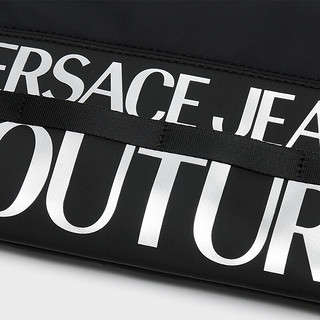 VERSACE 范思哲 Jeans Couture男士LOGO印花手拿包 黑色