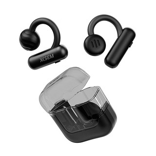 西圣 Fit蓝牙耳机开放式挂耳式柔软舒适户外运动音乐蓝牙耳机 黑色