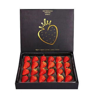 智洲 99红颜草莓 礼盒装4盒