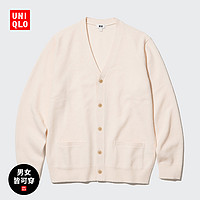 UNIQLO 优衣库 男装/女装 柔软绵羊毛V领针织开衫外套毛衣羊毛衫 460941