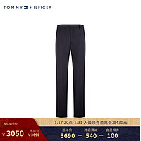 TOMMY HILFIGERLARDINI男装含羊毛暗襟合身商务正装西装裤TQ001569 深灰色400 46