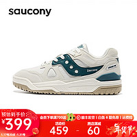 saucony 索康尼 CROSS 90板鞋冬季保暖休闲板鞋男运动鞋子男女同款 白绿8 42