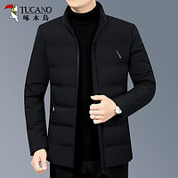 啄木鸟(TUCANO)棉服男 冬季休闲百搭立领棉衣男修身保暖棉袄外套男冬装 黑色 XL
