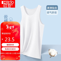红豆（hongdou）背心柔棉无袖打底衫棉氨透气运动汗衫C0-05185