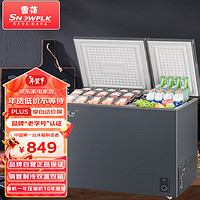 雪花（SNOWFLK）215升小冰柜商用冰柜家用卧式冰柜双箱双温冷柜KCD-215 215L【一级能效双温双箱】