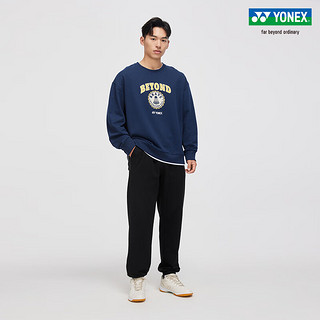 YONEX/尤尼克斯 YOBC3146CR 24SS款 男女百搭运动长袖卫衣 藏青色 M