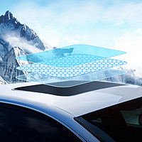 ULEEMARK汽车隔热防爆冰甲天窗膜 套餐一 普通天窗（0.75*1米）
