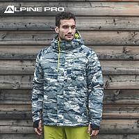 ALPINE PRO 阿尔派妮 男士冬季双板单板滑雪上衣外套防水防风保暖迷彩滑雪服