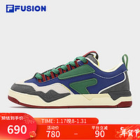 FILA FUSION斐乐潮牌NOLLIE X FACETASM专业滑板鞋女2024春季 深邃蓝/锡灰-SP 36