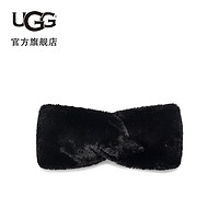 UGG冬季女士舒适纯色套头简约宽边箍发时尚头饰带 22650 BLK  黑色 O/S BLK | 黑色