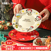 川岛屋川岛屋迪士尼圣诞节餐具陶瓷碗家用2023碗盘卡通可爱儿童饭碗 圣诞勺子(米奇款)
