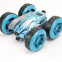 星域传奇 超大号四驱越野遥控汽车漂移特技变形双面车可充电儿童玩具车男孩 天空蓝2充电电池