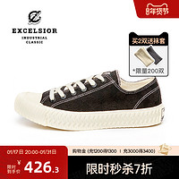 EXCELSIOR 饼干鞋官方 蕾丝休闲鞋女士厚底帆布鞋 BOLT CROCHET