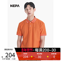 NEPA 耐葩户外夏季男士翻领直筒POLO简约短袖T恤7I35240