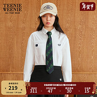 Teenie Weenie 小熊秋冬学院风时尚衬衫宽松女 白色 160/S