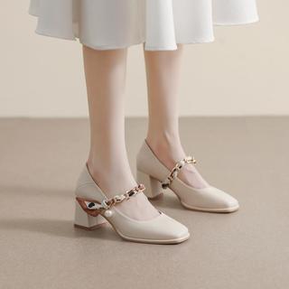 【气质百搭】单鞋女春秋时尚女鞋高跟鞋女通勤鞋女单鞋一脚蹬女