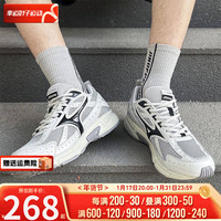 美津浓（MIZUNO）男鞋女鞋 24春RACER S复古休闲鞋潮流鞋轻便透气跑步鞋 08/中灰/黑色 44/285mm