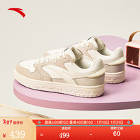 安踏（ANTA）街顽丨板鞋男女2024冬季潮流革面百搭运动休闲鞋子 【女款】象牙白/一度灰-3 43码