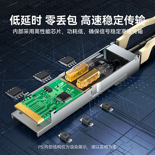 山泽（SAMZHE）QSFP28+AOC光纤堆叠线万兆100G有源直连光缆通用华为H3C思科曙光浪潮等2米 AOC-100G-02 QSFP28+ AOC光缆【100G】