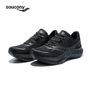 Saucony索康尼TIDE浪潮2代跑鞋女24年减震入门训练跑步鞋运动鞋子 黑6 37